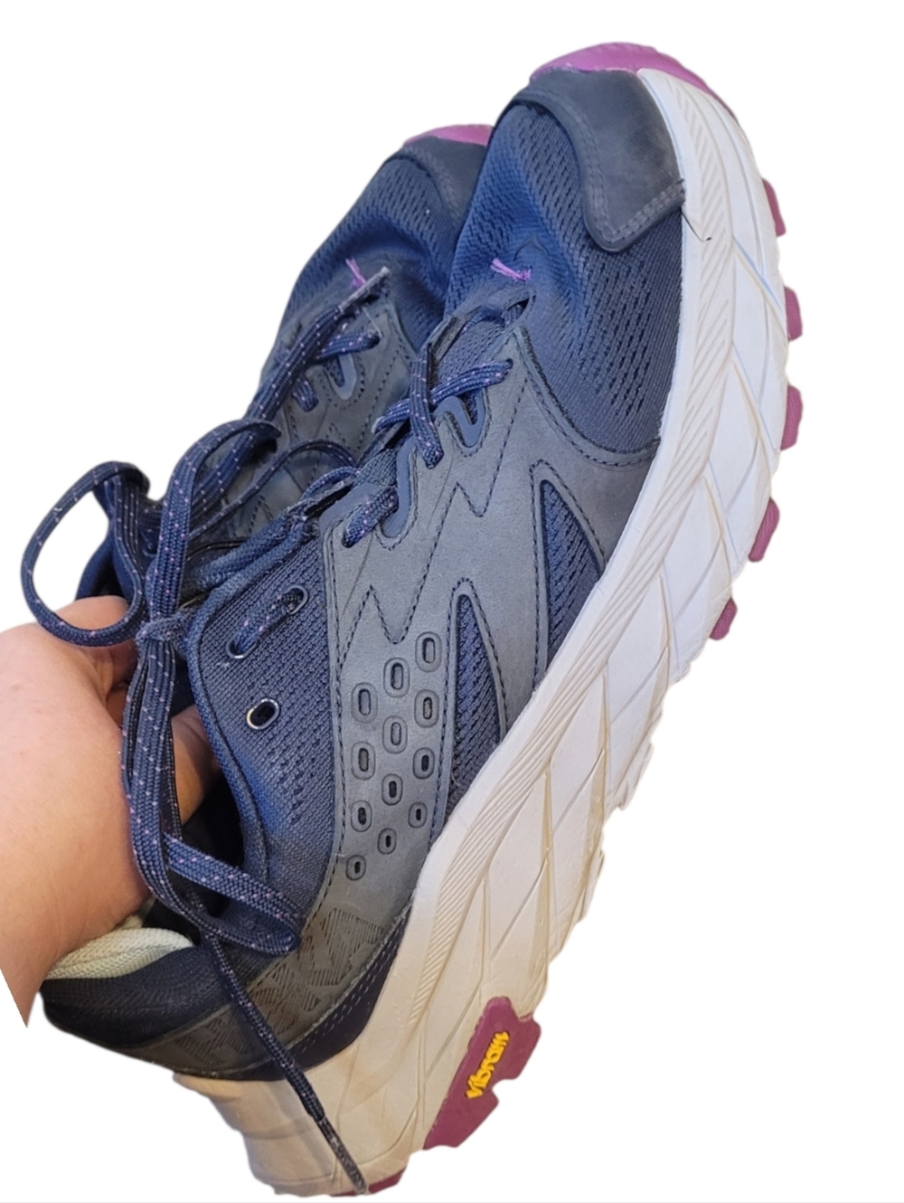 Hoka Navy Anacapa Breeze Athletic Running Shoes Women's Size 9